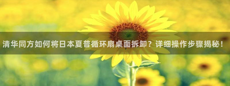 清华同方如何将日本夏普循环扇桌面拆卸？详细操作步骤揭秘！