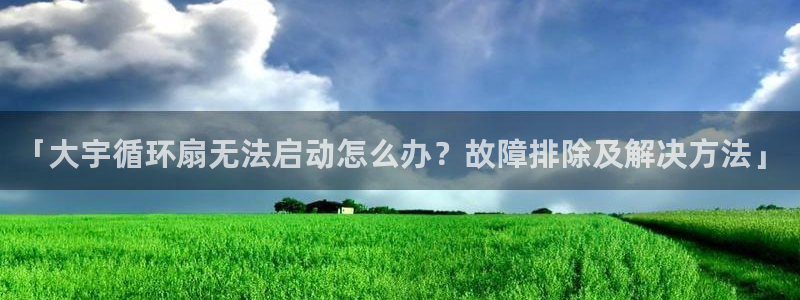 凯发k8国际娱乐版：「大宇循环扇无法启动怎么办？故障排除及解决方法」