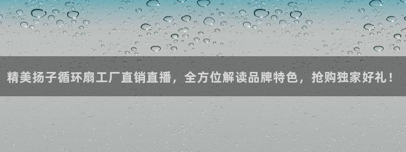 凯发k8ag85856：精美扬子循环扇工厂直销直播，全方位解读品牌特色，抢购独家好礼！