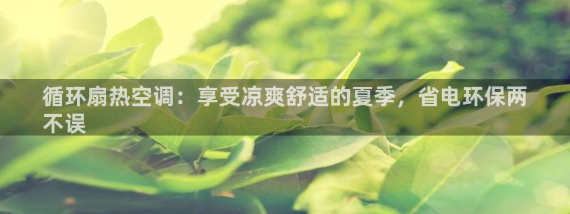 凯发平台开户：循环扇热空调：享受凉爽舒适的夏季，省电环保两
不误