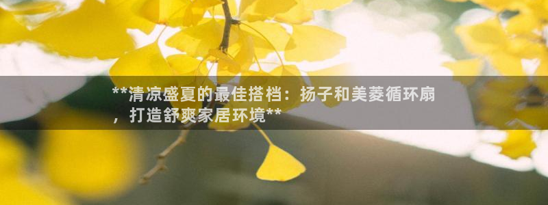 凯发k8手机是正品吗：**清凉盛夏的最佳搭档：扬子和美菱循环扇
，打造舒爽家居环境**