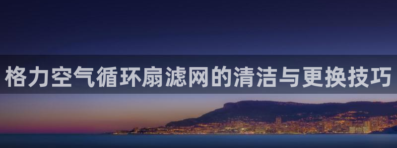 凯发国际k8官网登录：格力空气循环扇滤网的清洁与更换技巧