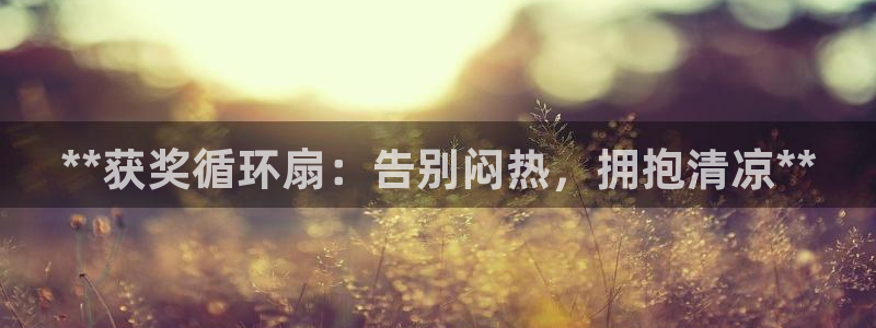 凯发娱乐官方网站：**获奖循环扇：告别闷热，拥抱清凉**