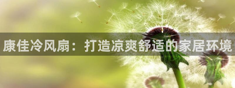 凯发官网登录手机版：康佳冷风扇：打造凉爽舒适的家居环境